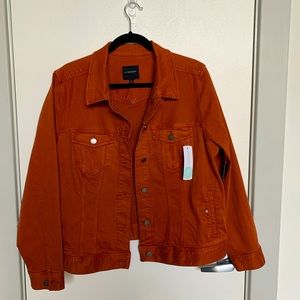 NWT Liverpool Denim Jacket Burnt Orange